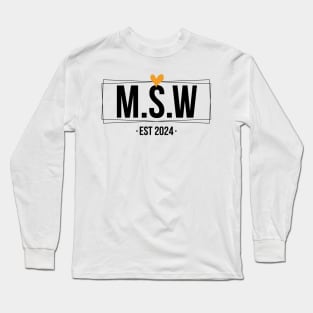 msw est 2024 Long Sleeve T-Shirt